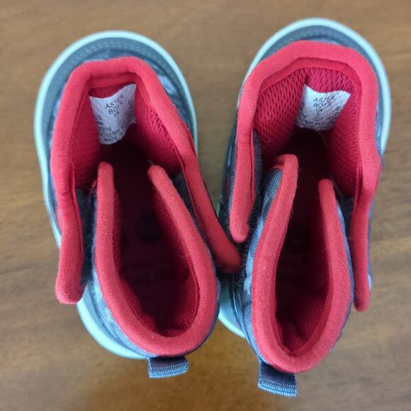 SURPRIZE by STRIDE RITE - Aster Boots Red GREY toddler/little kids size 4M NEW - Picture 6 of 8